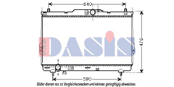 AKS DASIS radiatorius, variklio aušinimas 510037N